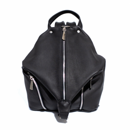 Mochila Turquesa Cuero floater negro